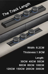 Evrensel Duvar Priz Rayı Mutfak Ofis Masaüstü Raylı Priz Güç Rayı Ayarlanabilir Priz Rayı Masa - Product Image 2