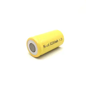 Nicd Batterie 1,2 V SC 2000mAh Batterie 2,4 V 3,6 V 4,8 V 6,0 V 7,2 V 8,4 V 9,6 V 10,8 V 4000mAh 6000mAh 8000mAh 10000mAh