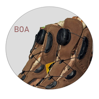 Bottes de chasse à laçage rapide en cuir camouflé imperméable King-tex à prix d'usine de haute qualité pour hommes