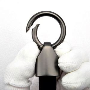 Assorted Color Metal Keychains with Leather <b>Key</b> <b>Rings</b> Durable <b>Key</b> Holders Fashion Accessories for Daily Use & Gifts - Product Image 3