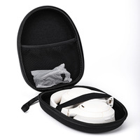 Étui pour casque audio EVA grande capacité, résistant aux chocs, étanche, coque rigide, sac de rangement pour câble de casque, chargeur, pochette