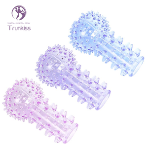 Vinger Cover Zacht Tpr Materiaal Elastische Prestaties Met Sterke Deeltjes Verhogen Stimulatie Kan Worden Gebruikt Als Vinger Cover Plagen - Product Image 2