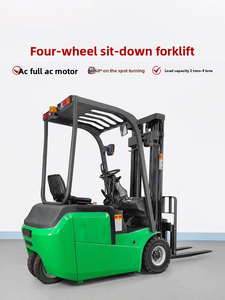 Carrello Elevatore Elettrico a Quattro Ruote Motrici con Aria Condizionata per Movimentazione e Impilamento in Magazzino, Adatto per Pendenze Ripide - Product Image 1