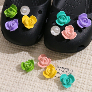 Delicato ciondolo a forma di fiore a petali colorati da 26 mm, <span class=keywords><strong>margherita</strong></span> rosa, con retro piatto, in resina fatta a mano, per <span class=keywords><strong>orecchini</strong></span> e fermagli per capelli fai da te - Product Image 3