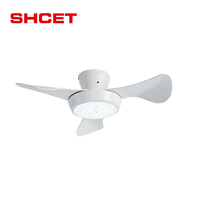 Ventilateur de plafond moderne avec moteur en cuivre ABS, certifié CE, lampe LED, lustre blanc, pales invisibles amovibles, télécommande