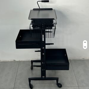 Nuevo Carro de Peluquería Metálico Multifuncional para Almacenamiento en Barberías y Servicios de Belleza para Salones de Spa, Permanentes y Tintes - Product Image 3