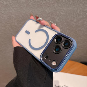 Étui magnétique effet soie pour iPhone 13 Pro Max 17 Air avec cadre métallique pour appareil photo, coques de téléphone antichoc pour iPhone 14 Plus 16 Pro - Product Image 6