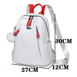 Mochilas de diseñador de marca famosa para <span class=keywords><strong>mujer</strong></span>, mochilas escolares de gran capacidad, Color sólido a la moda, de cuero PU de alta calidad, 2023 - Product Image 2