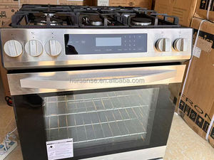 Commandes tactiles Four 30 po. Cuisinière électrique professionnelle avec panneau inclinable autonettoyant 240V dans une friteuse à air en acier inoxydable - Product Image 6