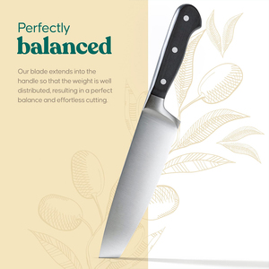 Custom Logo 8 Inch Chef <strong>Knife</strong> Professional Kitchen <strong>Knife</strong> Great for Chopping with Sheath <strong>in</strong> Gift <strong>Box</strong> - Product Image 3