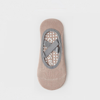 Chaussettes de yoga antidérapantes pour femmes, en coton tricoté respirant, avec silicone, ajustement moulant, pour l'été, la gym, la danse, débutantes, ODM