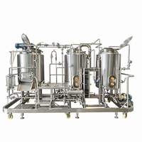 Système de brassage électrique 3 cuves 500L avec options de sources de chaleur multiples pour brassage professionnel