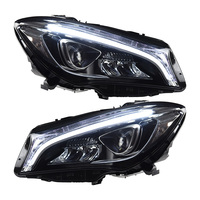Phares LED pour Benz C117 W117 CLA 2014 à 2019, phares à lentille de projecteur de pointe 2019 avec feux de jour intégrés
