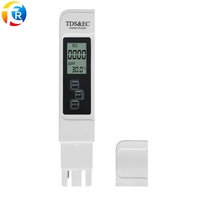 Compteur EC/TDS 3 en 1 Stylo de qualité de l'eau 0-9990 Testeur multifonctionnel de température et de température avec rétro-éclairage pour piscine