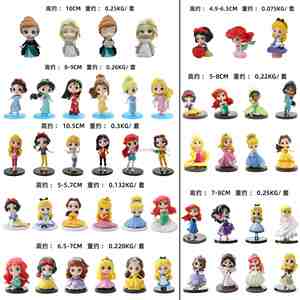 Venta caliente dibujos animados hermosa <span class=keywords><strong>Cenicienta</strong></span> Belle Alice princesas figura de acción para niños - Product Image 3