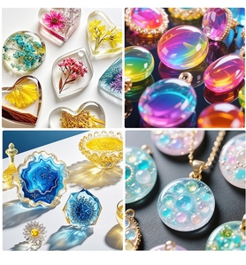 Resina UV de Alta Viscosidad, Inodora, de Curado Dual Solar/UV, Autonivelante, Transparente como el Cristal, Pegamento Epoxi para Manualidades y Joyería - Product Image 6