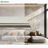 Plaques de plafond en aluminium nid d'abeille écologiques sans formaldéhyde 1220 mm * 2440 mm, panneaux multicolores, imperméables et résistants au feu