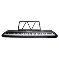 HUASHENG Portable Piano 61 Keys Electric Keyboard Electric Organ Piano Keyboard with Microphone, Power Supply, Stickers