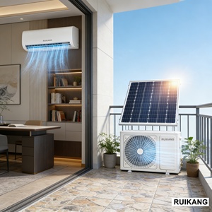 Aire Acondicionado Híbrido Solar ACDC de Pared RUIKANG 12000BTU con Compresor de 1000W de Eficiencia Energética y Alimentación Solar - Product Image 1