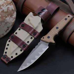 Cuchillo de Jardín Multifuncional de Acero Inoxidable ML HK SS217 con Hoja Recubierta de Titanio, Personalizable OEM, Mango G10, Punta de Gota de 8mm, 1 Unidad - Product Image 1