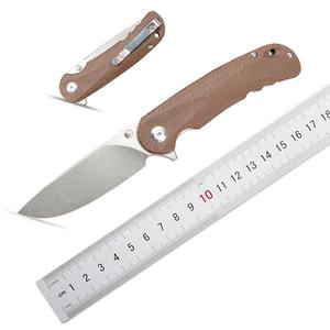 Navaja de Bolsillo Plegable con Mango G10 y Hoja de Acero D2, Portátil, de Acero Inoxidable, para Supervivencia al Aire Libre, Caza Táctica y Camping, Personalizable OEM - Product Image 1