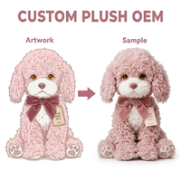 Peluche personnalisée OEM en gros, jouet en peluche super doux en forme de chien avec sachet parfumé pour cadeau et promotion en supermarché