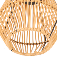 Lanterne solaire en rotin imperméable personnalisée, lumières LED suspendues / sur pied pour la décoration extérieure