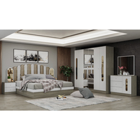Chambre A Coucher Lit Complet Pas Cher Moderne King Size Double Maison De Luxe En Bois Plein Ensemble De Meubles De Chambre À Coucher