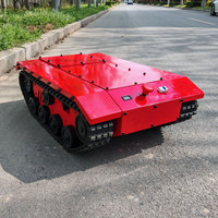 Châssis modulaire tout-terrain à commande radio certifié CE, base de robot chenillé personnalisée, longue portée, télécommandé, open source