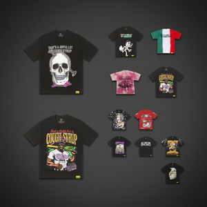 Wholesale Custom Graphic Hip Hop Worsted Fabric High Collar Short Sleeve Silk Screen Printed 100% Cotton <b>T</b>-<b>Shirts</b> for Men - Product Image 2