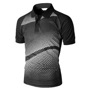 Toptan özel kendi tasarım % 100% Polyester Golf Polo T shirt erkekler için
