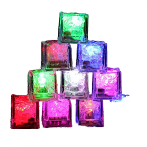 Los mejores cubitos de hielo con luz LED intermitente para bebidas, decoración de Bar, cubitos de hielo Led impermeables de Navidad que brillan en la oscuridad, cubitos de hielo iluminados - Product Image 1