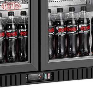 Hot Sale <b>Mini</b> Double Door Black 208L Auto-Defrost Portable Refrigerator <b>Freezer</b> for Households Hotels US Plug Used New Design Sm - Product Image 3