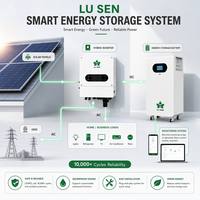 Système de stockage d'énergie solaire commercial à grande capacité OEM ODM, batterie LiFePO4 sur pied 48V 400Ah 20kWh