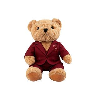 MSYO Valentine's Day Burgundy Teddy Bear Suit Custom High-Quality Plush Bear Outfit Romantic <strong>Gift</strong> <strong>for</strong> <strong>Boyfriend</strong> - Product Image 2