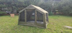 Tienda inflable de 8 ㎡ con tela Oxford, puertas dobles con <span class=keywords><strong>chimenea</strong></span> y apertura de CA, 3x2,65x2,1 m - Product Image 5