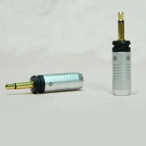 Mini 3.5mm Mono Plug Gold Plated 3.5 mm 2 poles plugs For Utopia Stellia ELEAR