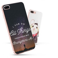 Coque de téléphone en silicone personnalisée avec 1000 motifs de versets bibliques sur Jésus-Christ pour iPhone 11 12 13 14 15 16 Pro Max, impression UV par sublimation