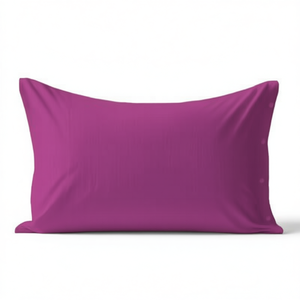 Funda de Almohada 100% Algodón Fucsia Tamaño Italiano 50x80cm - Product Image 3