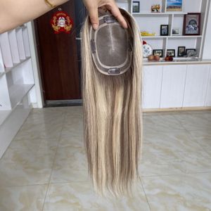 Topper de cheveux humains Remy de qualité supérieure avec base en dentelle MONO 5 x 6 pouces pour femmes - Product Image 4