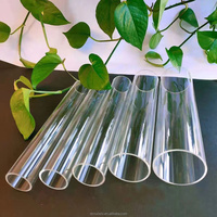 Fabricant de tubes en plastique ronds rectangulaires de couleur claire, cylindre acrylique PMMA