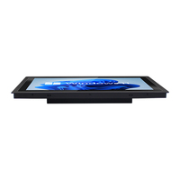 21 pouces intégré mural cadre ouvert industriel tout en un ordinateur capacitif résistif écran tactile panneau Pc Ip65