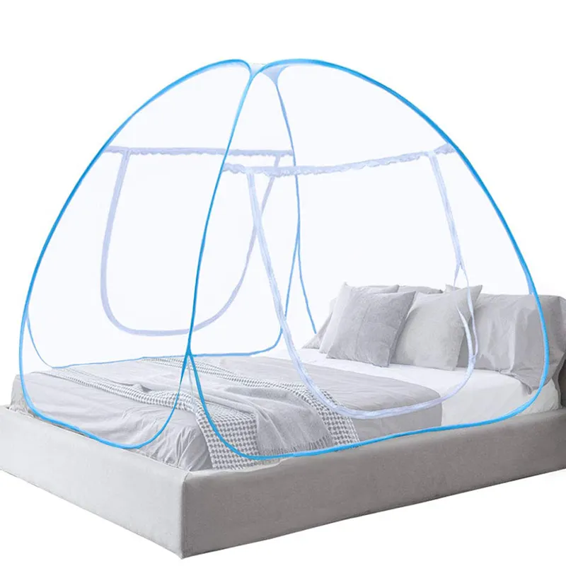 ベッドキャンプ旅行ホーム屋外ベッドキャノピー蚊帳のためのポータブル折りたたみ式防蚊バイト