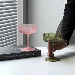 Verre à champagne décoratif en forme de fleur de pétale rose, verre à <span class=keywords><strong>martini</strong></span> en cristal, pied haut, verrerie - Product Image 4