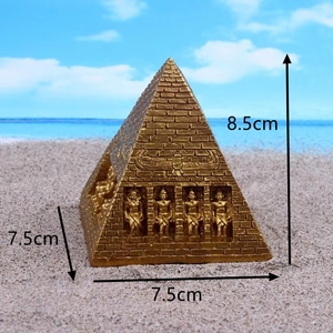 Tùy Chỉnh 8.5Cm Mini Nhựa Thủ Công Ai Cập Kim Tự Tháp Bức Tượng Bộ Sưu Tập Đồ Trang Trí Nhà Máy Tính Để Bàn Trang Trí Nội Thất Cổ Mô Hình Kiến Trúc - Product Image 4