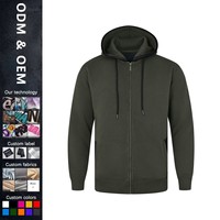 Fabricants de vêtements, sweat à capuche zippé pour homme en coton 100% personnalisé, 430 grammes, manches longues, pour l'automne et l'hiver, chaleur et mode