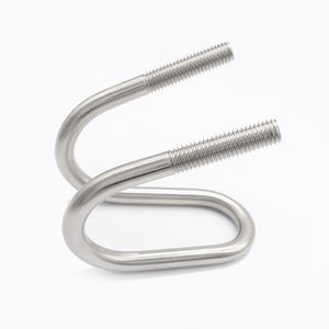 Boulon en U en acier inoxydable M6 M8 M10 M12, support de tuyau de pliage, pince en forme de U, boulons personnalisés, <span class=keywords><strong>prix</strong></span> d'usine bon marché, fixation en acier 304, fourche - Product Image 2