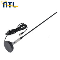 Antenne CB mobile en acier inoxydable ATL pour camions et voitures, 27 MHz, antenne fouet combinée, montage sur châssis, communication verticale