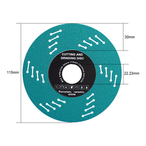 Disque diamanté à longue durée de vie pour <span class=keywords><strong>la</strong></span> découpe de pierre frittée |   <span class=keywords><strong>Meuleuse</strong></span> d'angle OEM pour carreaux de céramique et de porcelaine, coupe humide et sèche - Product Image 1