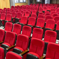 Sièges de théâtre en tissu modernes - Chaises d'auditorium pliables confortables pour les salles de conférence et les salles de réunion universitaires